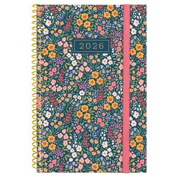 Diary Finocam DESIGN COLLECTION Flora 11,7 x 18,1 cm 2026