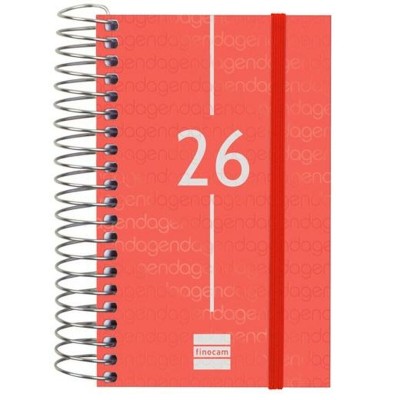 Diary Finocam YEAR Red Mini...