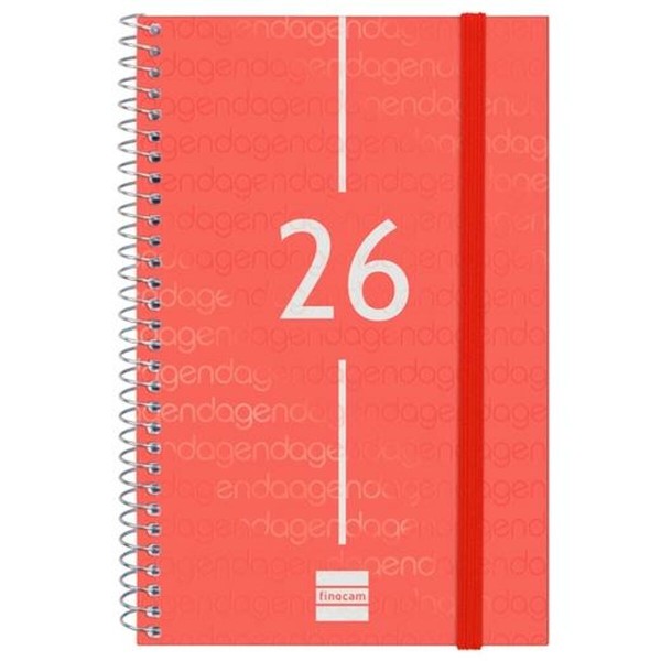 Diary Finocam YEAR Red 11,7 x 18,1 cm 2026