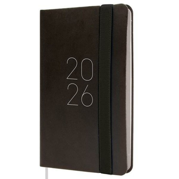 Diary Finocam FLEXI Black Mini 8,2 x 12,7 cm 2026