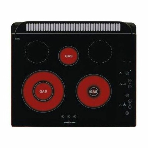 Lasikeraaminen keittolevy Vitrokitchen 301TGN 60 cm Musta (5 Paisto- ja keittoalue)