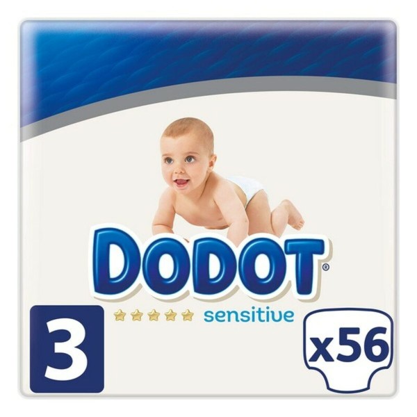 Одноразовые подгузники Sensitive Dodot Dodot Sensitive (56 uds)
