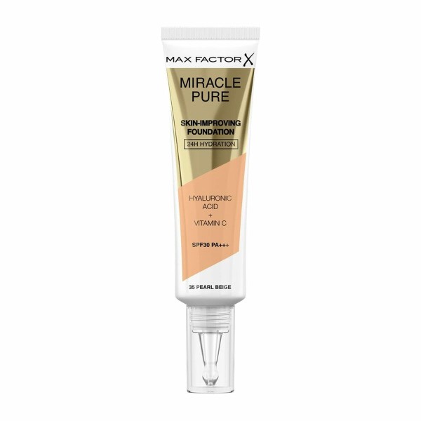 Šķidrā Grima Bāze Max Factor Miracle Pure 35-pearl beige SPF 30 (30 ml)