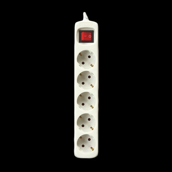 Power Socket - 5 sockets with Switch Silver Electronics 9635 (1,5 m)