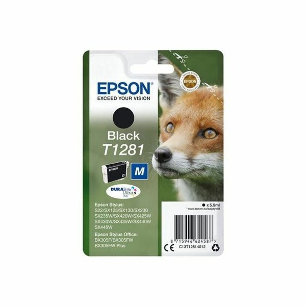 Oriģinālais Tintes Kārtridžs Epson T1281 Melns 5,9 ml