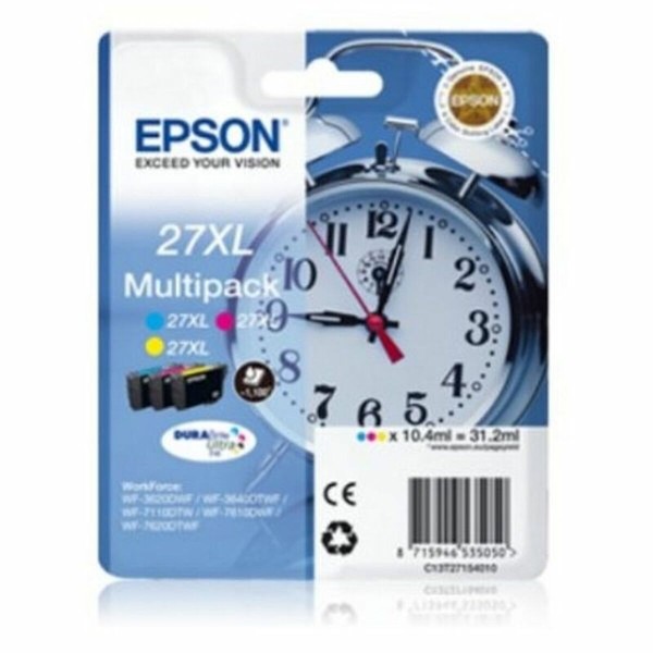 Originaalne Tindikassett Epson T2715 Kollane Fuksiinpunane Tsüaansinine/Fuksiinpunane/Kollane