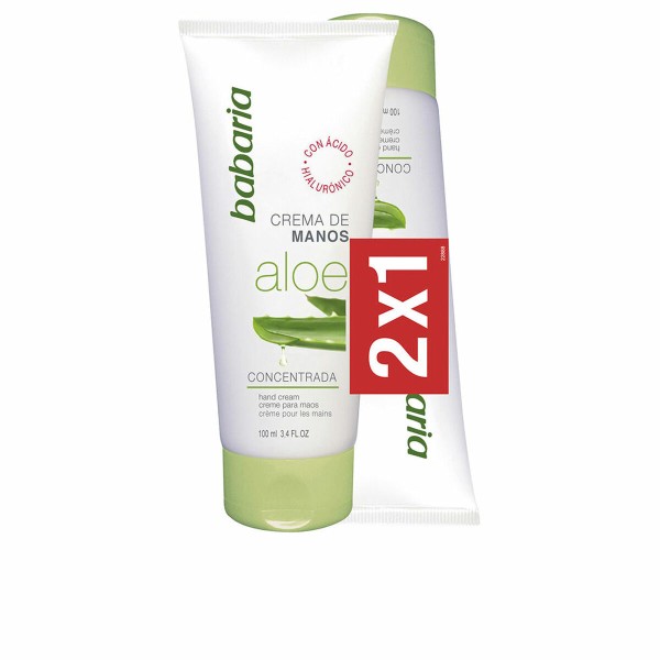 Unisex kosmētikas komplekts Babaria Aloe Vera Crema Manos Lote 100 ml