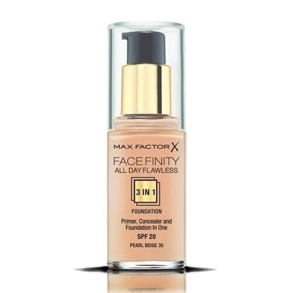 Grima Bāzes Krēms Max Factor Facefinity 3-vienā Spf 20 Nº 35-pearl beige 30 ml