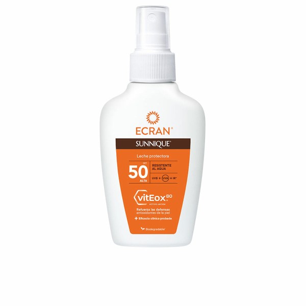 Sauļošanās pieniņš Ecran Ecran Sunnique Spf 50 100 ml Spray