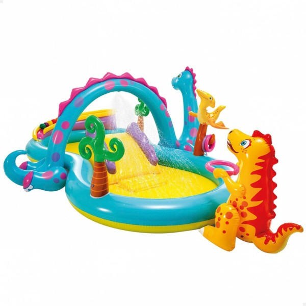Inflatable Paddling Pool for Children Intex Dinosaurs Playground 302 x 112 x 229 cm 280 L