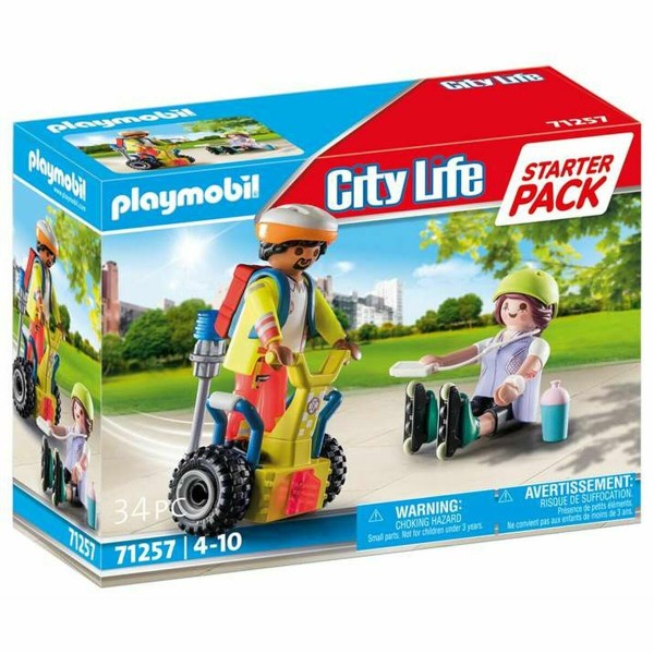 Playset Playmobil City Action - Supervisor with Segway 71257 34 Pieces