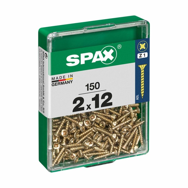 Kruvide karp SPAX 4081020200122 Puidukruvi Lame pea (2 x 12 mm) (2,0 x 12 mm)