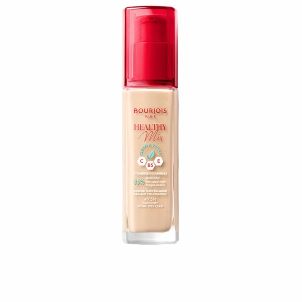 Liquid Make Up Base Bourjois Healthy Mix Nº 49.5N Fair ivory Nº 49.5n-Fair Ivory 30 ml