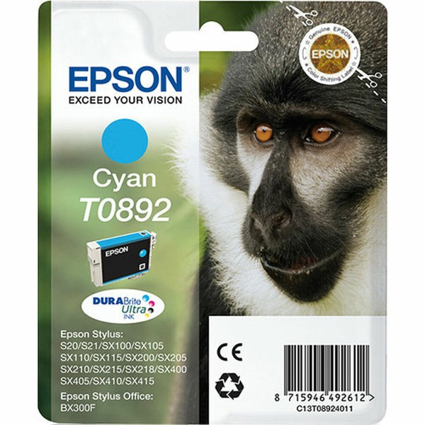 Originali rašalo kasetė Epson C13T08924011 Ciano