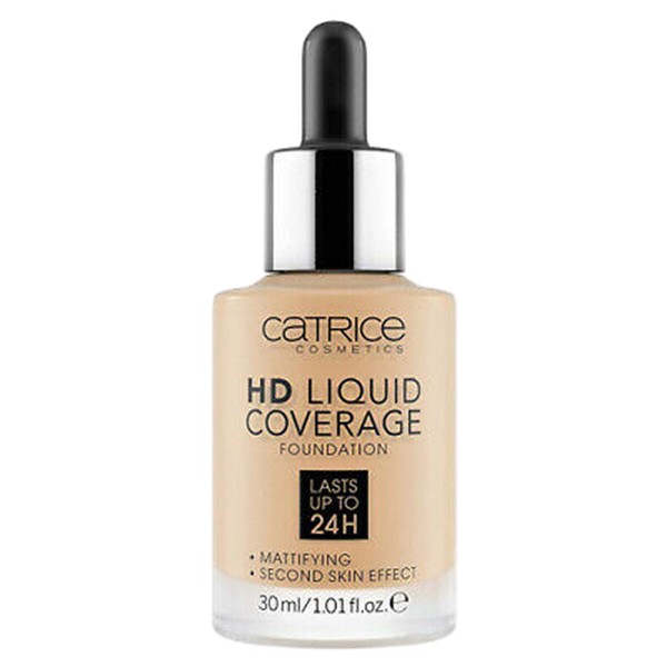 Liquid Make Up Base Catrice HD Liquid Coverage Nº 032 Nude beige Nº 032-Nude Beige 30 ml