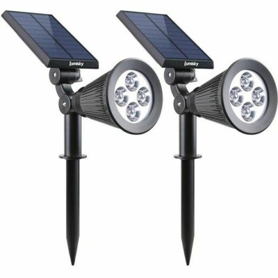 Solar-powered spotlight...
