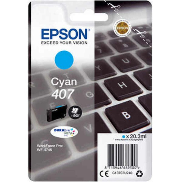 Alkunperäinen mustepatruuna Epson C13T07U240 Syaani