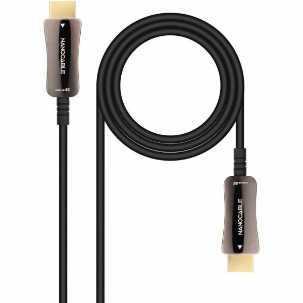 HDMI kabelis NANOCABLE 10.15.2115 15 m Juoda 8K Ultra HD 48 Gbit/s