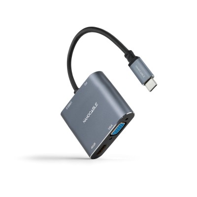 USB-C – VGA/HDMI adapteris...