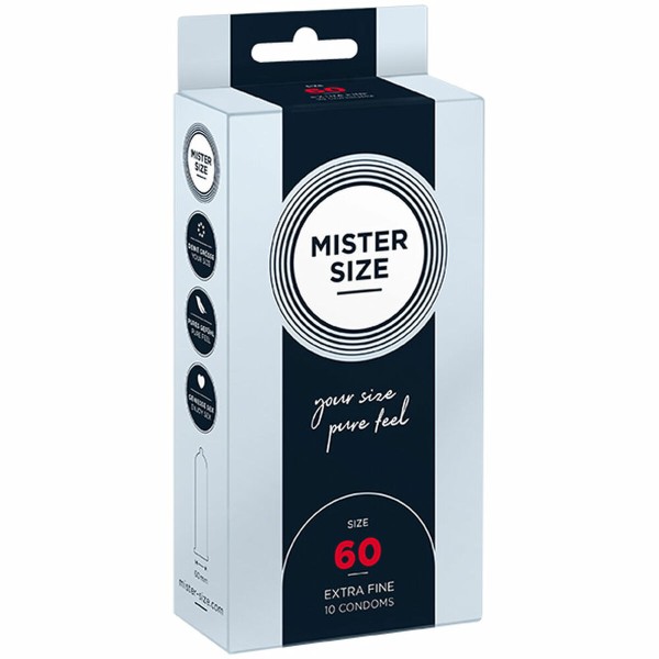 Condoms Mister Size Extra-fine 10 Units (60 mm)