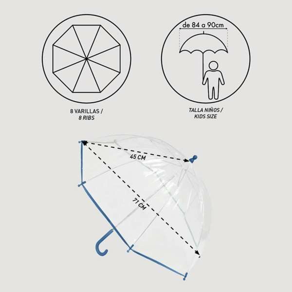 Kuplasateenvarjo Minnie Mouse 2400-0512 Punainen 100 % POE 45 cm