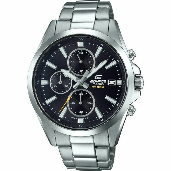 Мужские часы Casio EDIFICE Чёрный Серебристый