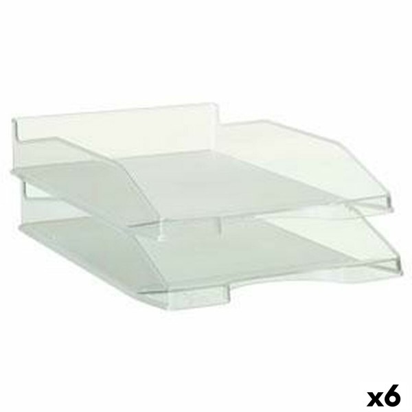 Filing Tray Archivo 2000 Crystal A4 Sheet Plastic (6 Units)