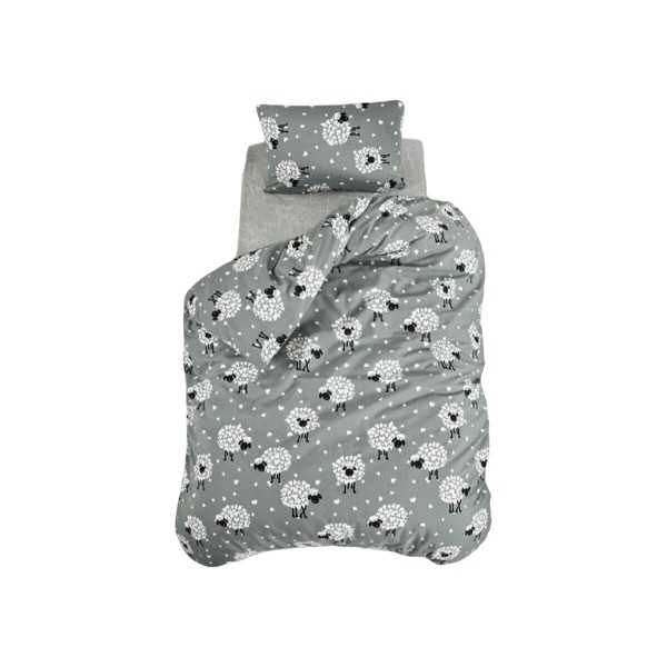 Antklodės užvalkalų rinkinys Pilka Lova 200 3 Dalys