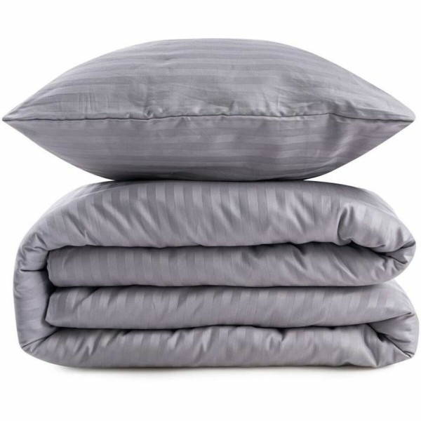 Duvet cover set Grey Super king 3 Pieces