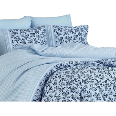 Duvet cover set Blue Super...
