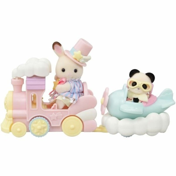 Playset Sylvanian Families Amusement Park Ride - Plane & Train Daudzkrāsains