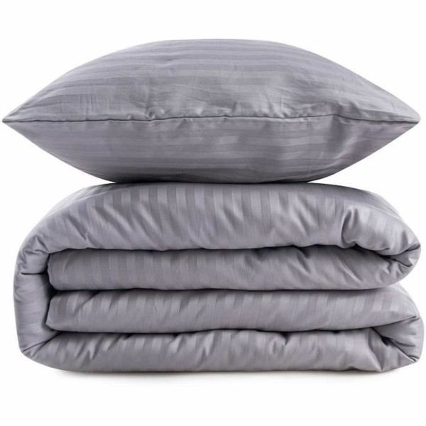 Duvet cover set Grey Super king 3 Pieces