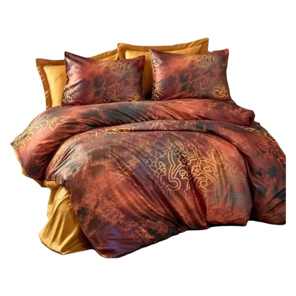 Duvet cover set Red Super king 3 Pieces