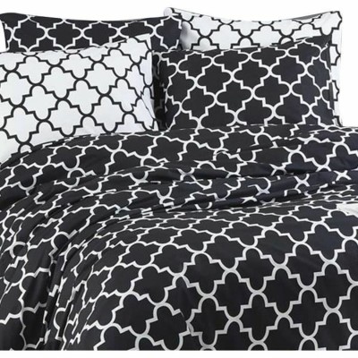 Duvet cover set Black Super...