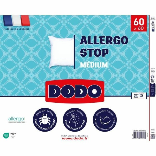 подушка DODO ALLERGO STOP Белый 60 x 60 cm