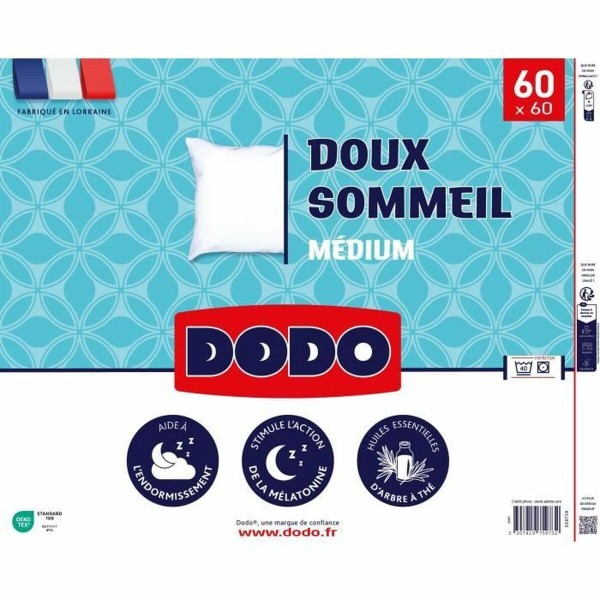 Spilvens DODO DOUX SOMMEIL Balts 60 x 60 cm