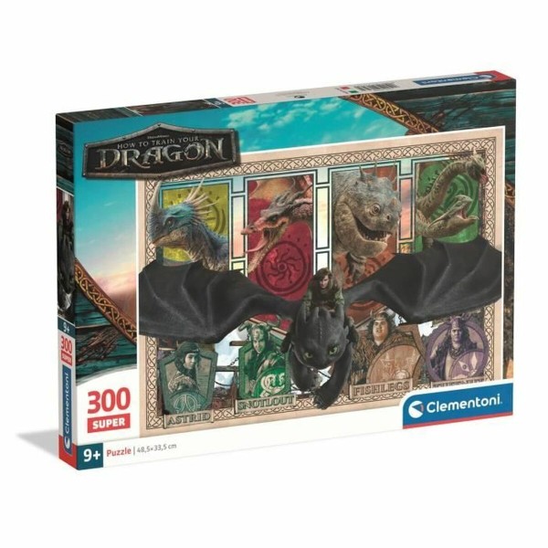 Головоломка Clementoni Super - How to Train your Dragon 48,5 x 33,5 cm 300 Предметы