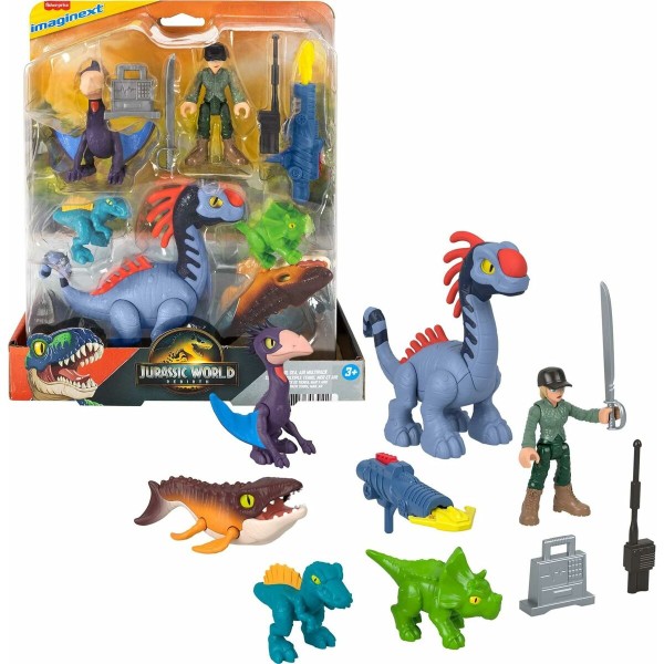 Playset Imaginext Jurassic World Mitmevärviline 10 Tükid, osad