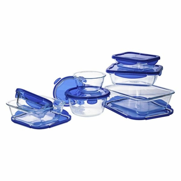 Padažinių rinkinys Pyrex Cook & Go Mėlyna Skaidrus