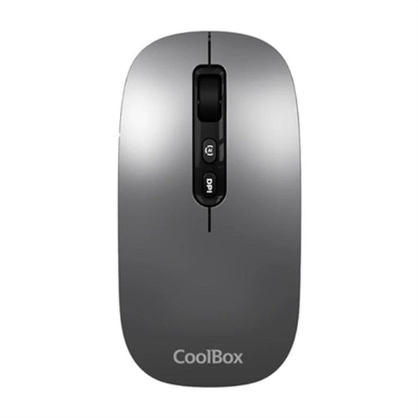 Wireless Mouse CoolBox Ratón W02-IA White Grey 1600 dpi