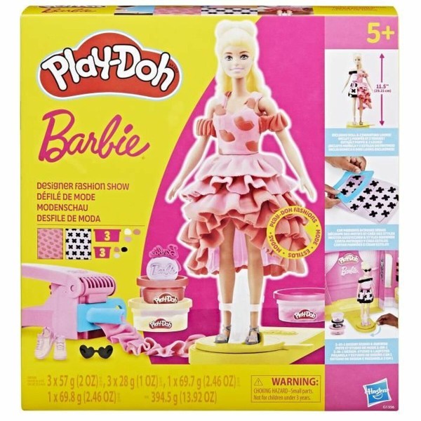 Modelēšanas Māla Spēle Play-Doh Barbie Designer Fashion Show Daudzkrāsains