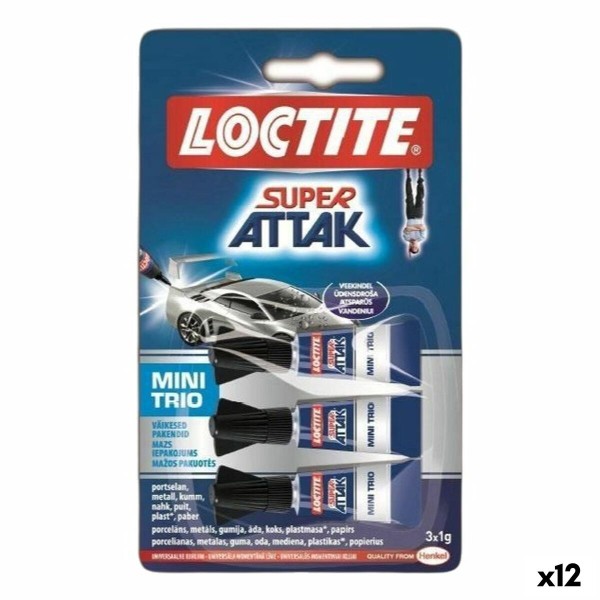 Instant Adhesive Loctite 1 g 3 Pieces (12 Units)
