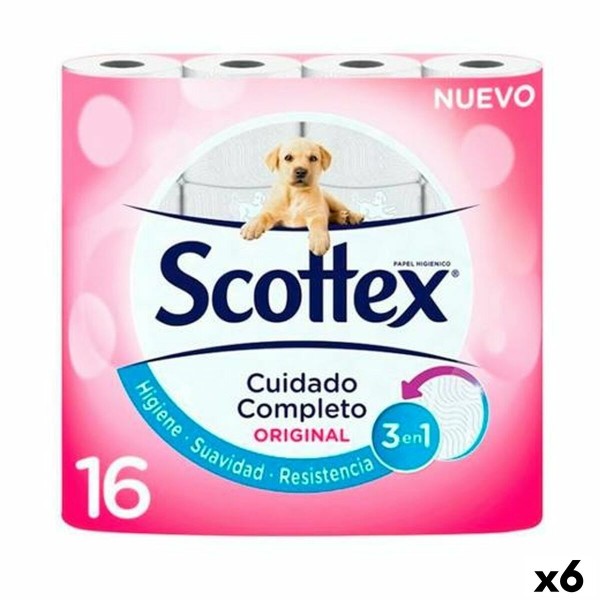 Vessapaperirulla Scottex Original Valkoinen 16 Kappaletta (6 osaa)