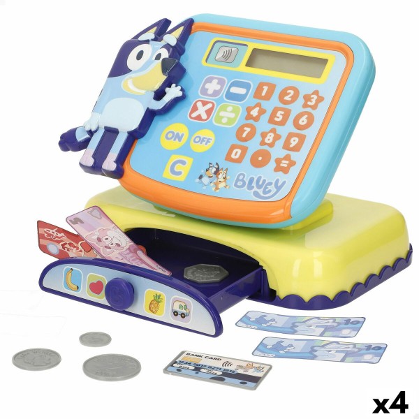 Toy Cash Register Bluey 19 x 15 x 13 cm (4 Units)