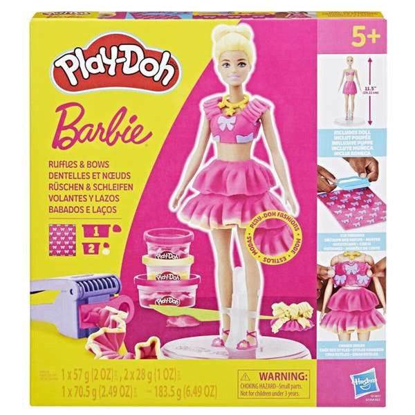 Plastilino modeliavimo kūrybiškas žaidimas Play-Doh Barbie Ruffles & Bows