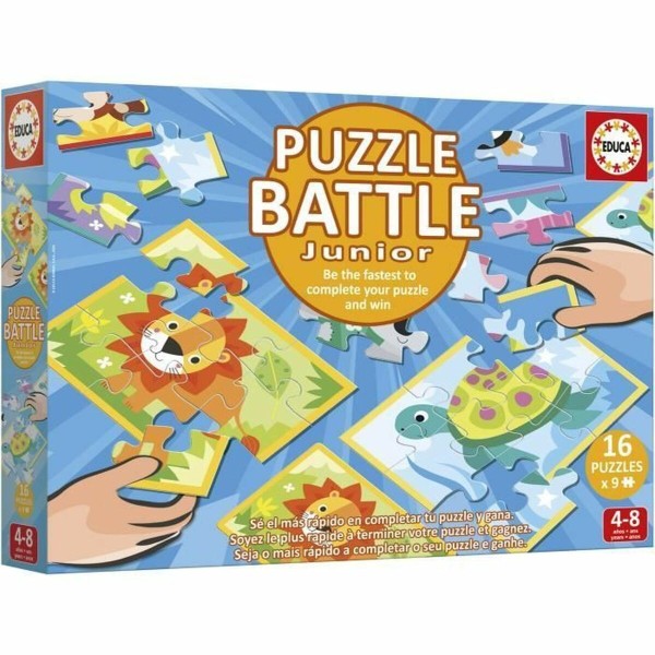 Puzzle Educa Battle Jr Animales 144 Pieces