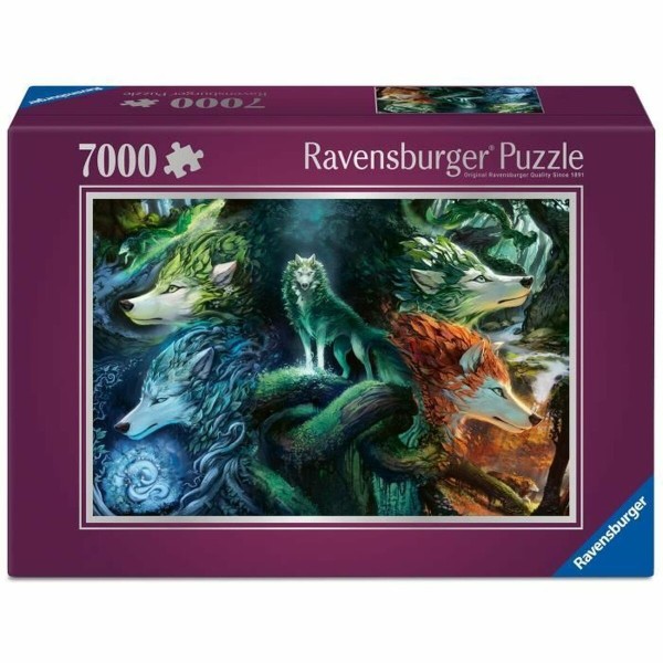 Puzle un domino komplekts Ravensburger WHISPERS OF THE FOREST 7000 Daudzums