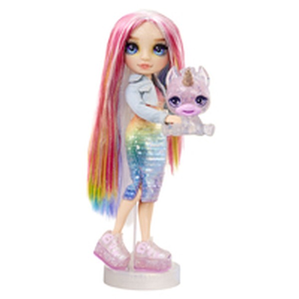 Lelle ar Mājdzīvnieku MGA Amaya Rainbow World  22 cm Artikulēts