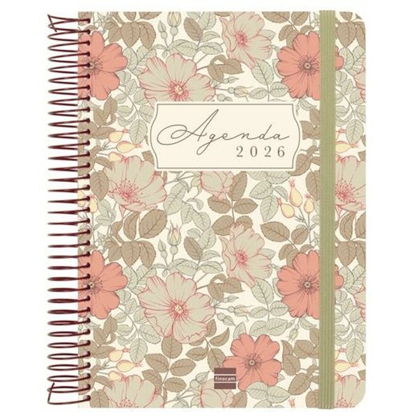 Diary Finocam CLOE A5 15,5 x 21,2 cm Brown 2026