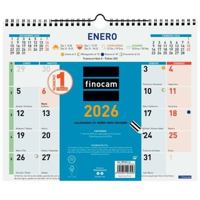 Wall calendar Finocam...